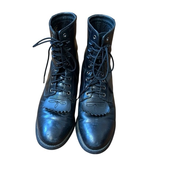 Ariat Men's Heritage Lacer II Boot- Black Leather 32501- Size 7EE - Picture 3 of 10